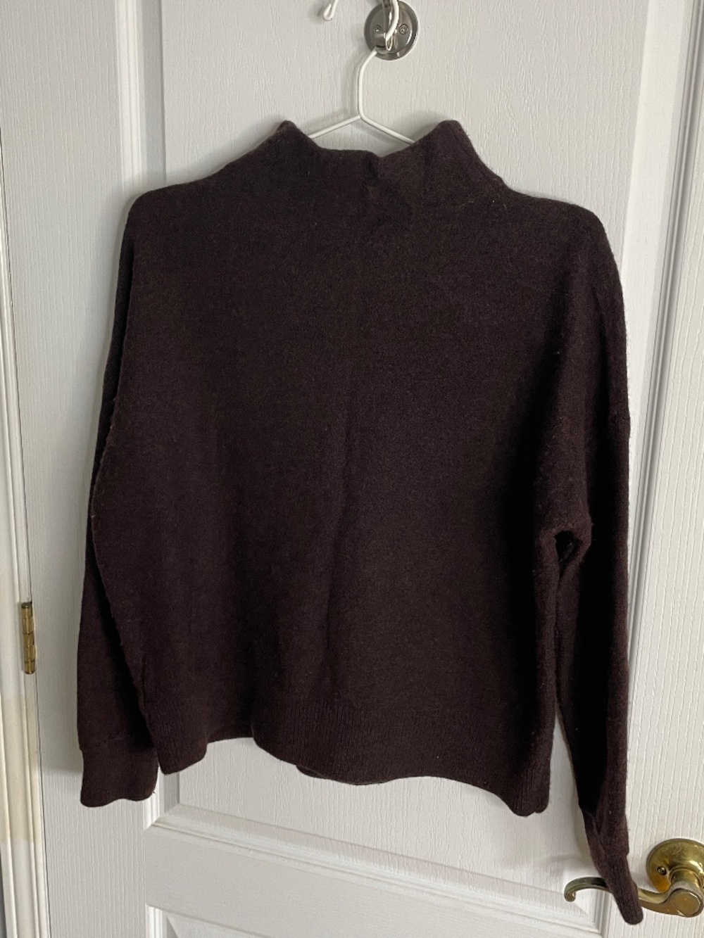 Brown Merino Wool Sweater - Size Medium